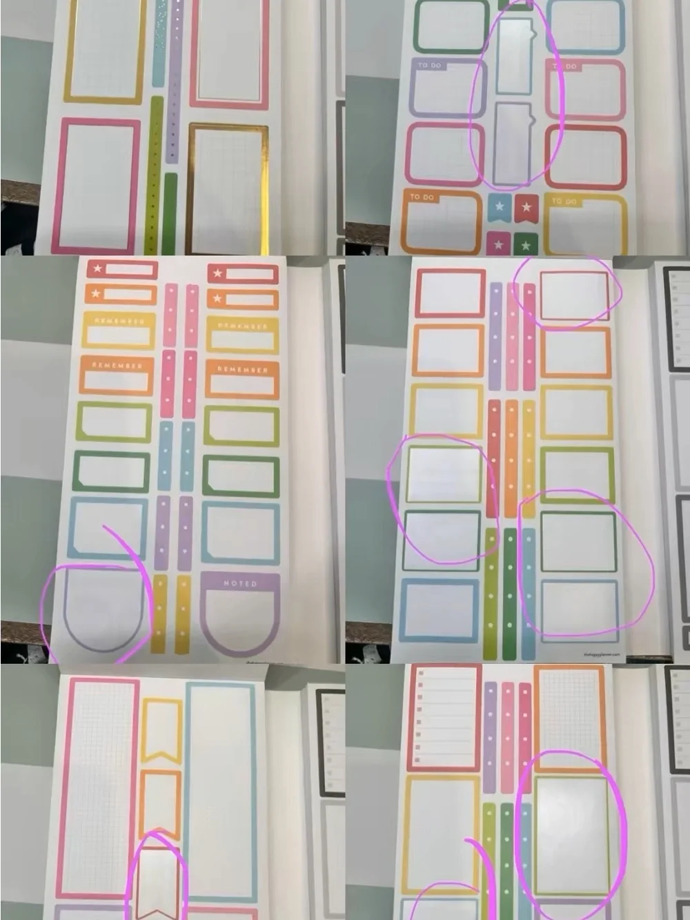 The Happy Planner Rainbow Sticker Book with 1985 pcs- 100 sheets of stickers!